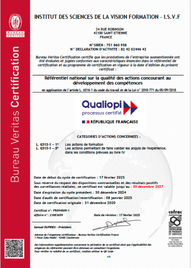 Certificat 2027